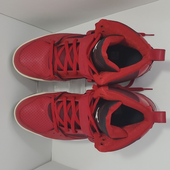 Jordan Flight 45 High Men Basketball, Size 11½, Red - Picture 3 of 15